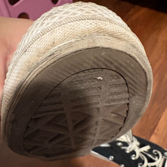 Black hightop platform converse - Picture 6 of 16